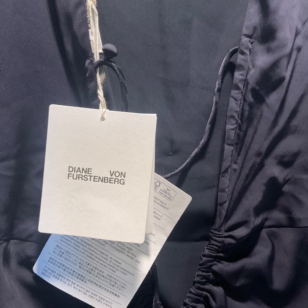 Diane von Furstenberg Midnight Dress Size 10 - Picture 2 of 4